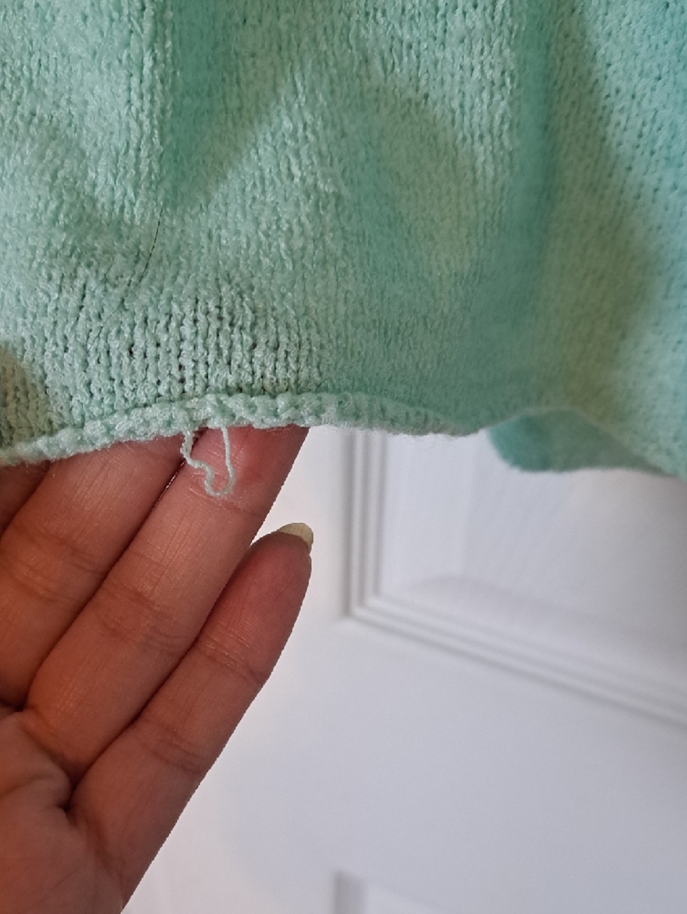 Zara Mint Green Crewneck Pocket Sweater - Women - Picture 4 of 6